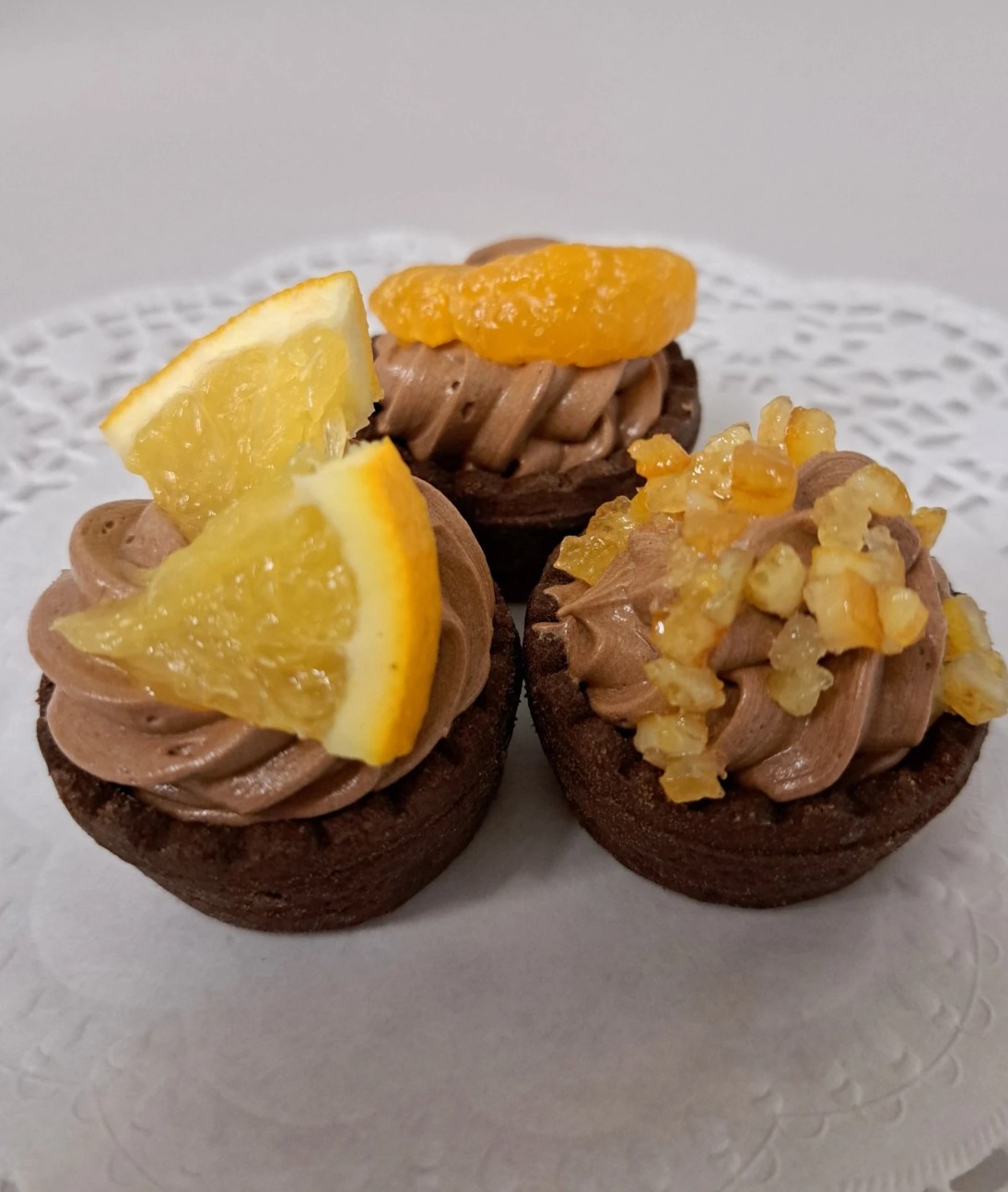 Čokoládový pomerančový košíček 